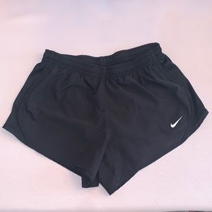 Small Girls Black Nike Running Shorts